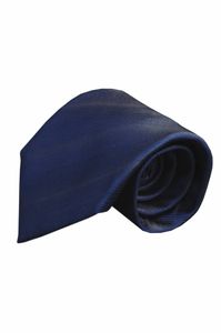 Blauwe zijden stropdas V52