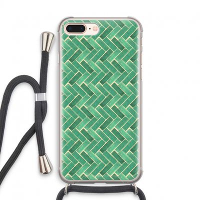 Moroccan tiles 2: iPhone 7 PLUS Transparant Hoesje met koord