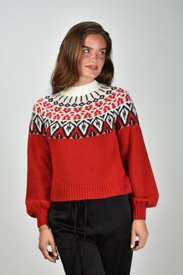 Sage & Ivy trui Paulina Long red
