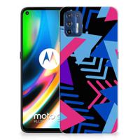 Motorola Moto G9 Plus | TPU Hoesje | Funky Triangle