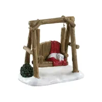 Lemax rustic log swing kerstdorp accessoire Vail Village 2018