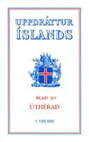 Wandelkaart - Topografische kaart 103 Atlaskort Utherad | Ferdakort