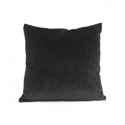 Dog's Companion® Zwart double ribcord sierkussen