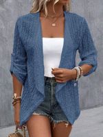 Loose Casual Plain Others Kimono