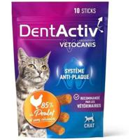 DentActiv - 10 Sticks - VETOCANIS - Mondhygiëne met kip voor katten