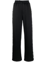 DSQUARED2 pantalon de jogging en coton à bandes logo - Noir