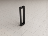 Sub SlimLine losse deurgreep dubbelzijdig model 22,5 cm, mat zwart