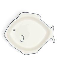 Riviera Maison - Como Fish Serving Bowl - Blauw | White