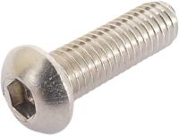 Bofix Remschijfbout m6 inbus met bolkop rvs (10 stuks)