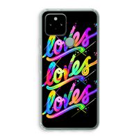 Loves: Google Pixel 5 Transparant Hoesje
