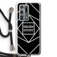 Negenduust geometrisch: Huawei P40 Pro Plus Transparant Hoesje met koord