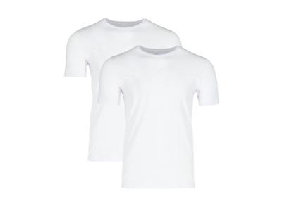 MEXX Set van 2 heren hemden of T-shirts (Ronde hals, Wit, XXL)