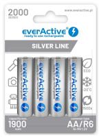 Herlaadbare batterijen everActive Ni-MH R6 AA 2000 mAh Silver Line