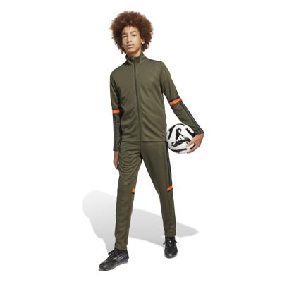adidas Squadra 25 Trainingspak Full-Zip Kids Donkergroen Zwart Oranje