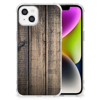 iPhone 14 Stevig Telefoonhoesje Steigerhout iPhone 14 Stevig Telefoonhoesje Steigerhout