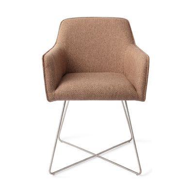 Jesper Home Hofu eetkamerstoel French Toast cross steel