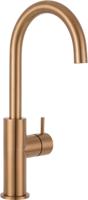 Qisani Flow wastafelkraan met c-uitloop copper