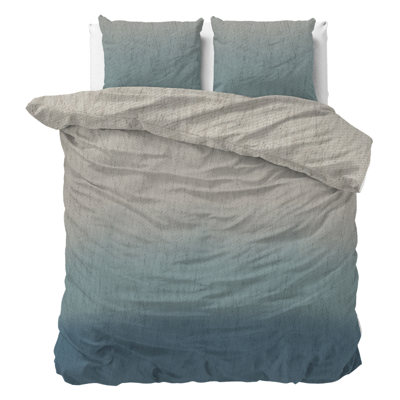 Sale: -43% | Dekbedovertrek - Gradient Trend - Lits-Jumeaux (240x220 Cm) - Wit Microvezel - - Sleeptime Classy - Dekbed-Discounter.nl