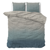 Sale: -43% | Dekbedovertrek - Gradient Trend - Lits-Jumeaux (240x220 Cm) - Wit Microvezel - - Sleeptime Classy - Dekbed-Discounter.nl