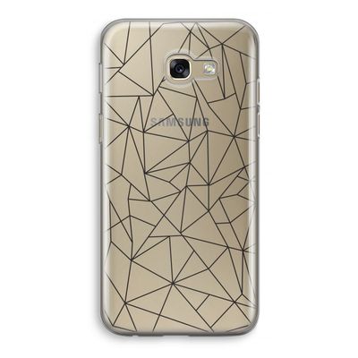 Geometrische lijnen zwart: Samsung Galaxy A5 (2017) Transparant Hoesje