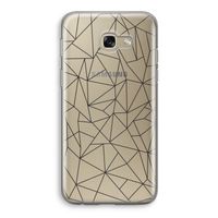 Geometrische lijnen zwart: Samsung Galaxy A5 (2017) Transparant Hoesje