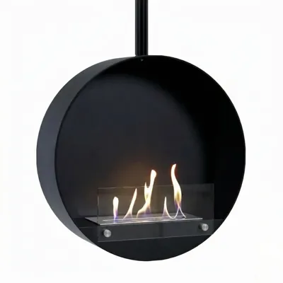 Ottawa Black - 60 cm | ScandiFlames | Plafond bio-ethanol haard | Zwart