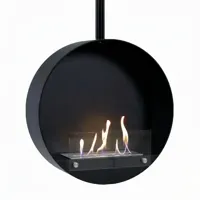 Ottawa Black - 60 cm | ScandiFlames | Plafond bio-ethanol haard | Zwart