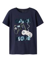 Name it zomer korte mouw t-shirt jongens - blauw - regular fit - NkmKurth
