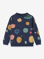 Thora bedrukte sweater marineblauw