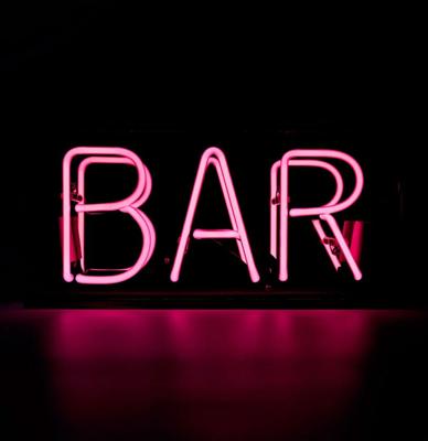 Glas Neon Box - Bar Roze
