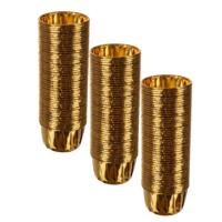 Ruhhy Muffinvormpjes - 150x stuks - goud - 3,5 x 6 cm - cupcake vorm - papier - aluminiumfolie