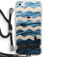 Oceaan: iPhone 5 / 5S / SE Transparant Hoesje met koord