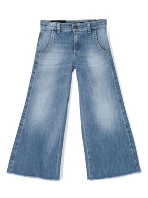 DONDUP KIDS jean ample à patch logo - Bleu