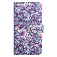 iPhone 7 Plus & 8 Plus horizontaal Kleurrijk 3D fantasie patroon PU leren Flip Hoesje met houder draagriem en opbergruimte voor pinpassen & geld