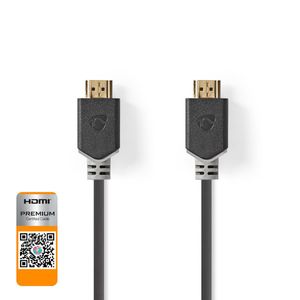 Nedis CVBW34050AT20 HDMI kabel 2 m HDMI Type A (Standaard) Antraciet