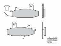 BREMBO Remblokken, voor de moto, Road Organisch 07SU1509