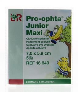 Pro Ophta Occlusiepleister maxi 7 x 5.9cm (5 st)