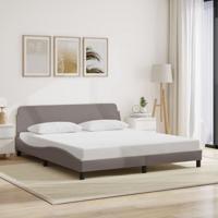 Bedframe zonder matras stof taupe 180x200 cm