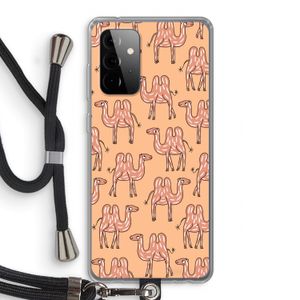 Kameel: Samsung Galaxy A72 5G Transparant Hoesje met koord
