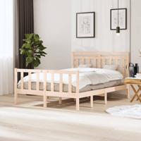 Bedframe massief hout 135x190 cm