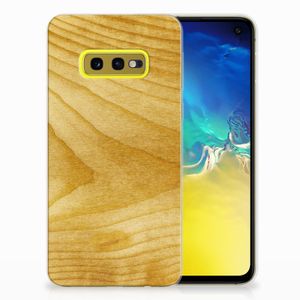 Samsung Galaxy S10e Bumper Hoesje Licht Hout