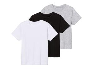 pepperts! 3 kinder t-shirts (134/140, Zwart/grijs/wit)