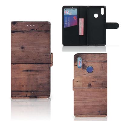 Huawei Y7 (2019) | Book Style Case | Old Wood