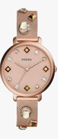Horlogeband Fossil ES4473 Roestvrij staal (RVS) Rosé 14mm
