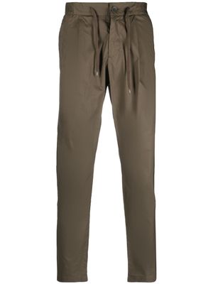 Herno pantalon droit à lien de resserrage - Vert
