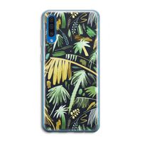 Tropical Palms Dark: Samsung Galaxy A50 Transparant Hoesje