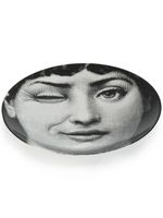 Fornasetti assiette imprimée - Noir - thumbnail