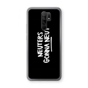 Neuters (zwart): Xiaomi Redmi 9 Transparant Hoesje