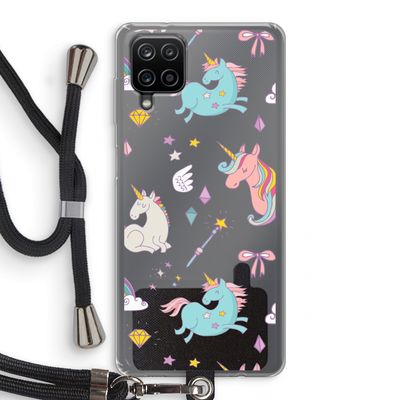 Fantasiewereld: Samsung Galaxy A12 Transparant Hoesje met koord