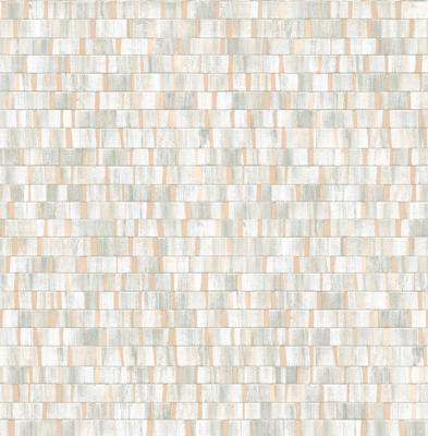 Dutch Wallcoverings Artisan Small Metallic Wood - Green/Gilver